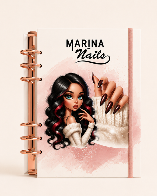 Planner Profesional para Manicuristas A5 | Personalizado y Artesanal