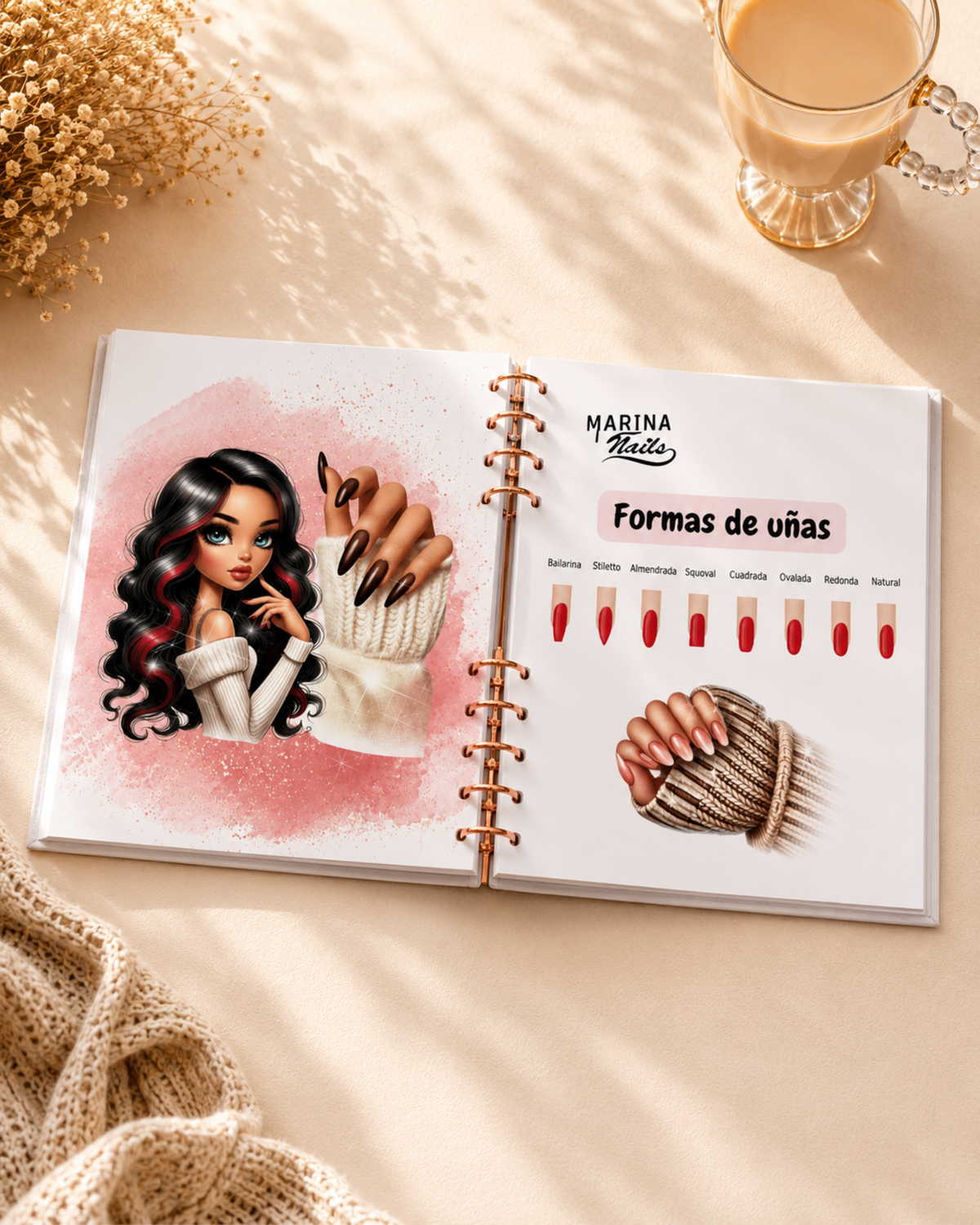 Planner Profesional para Manicuristas A5 | Personalizado y Artesanal
