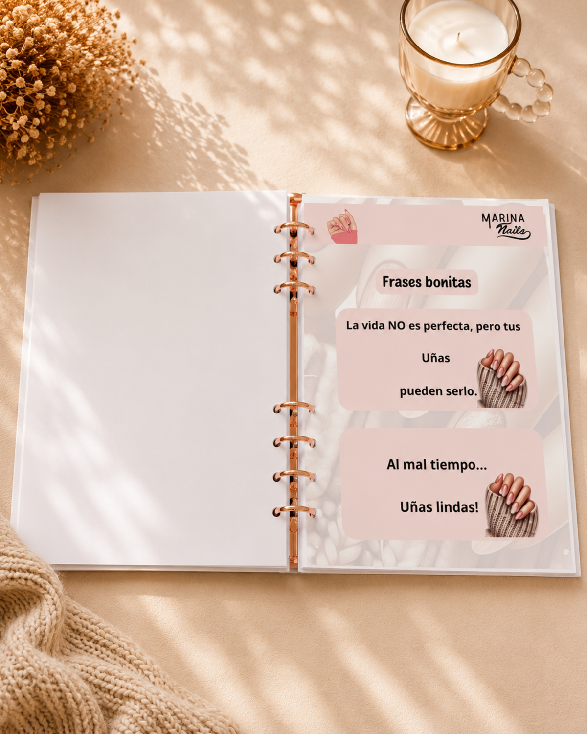 Planner Profesional para Manicuristas A5 | Personalizado y Artesanal