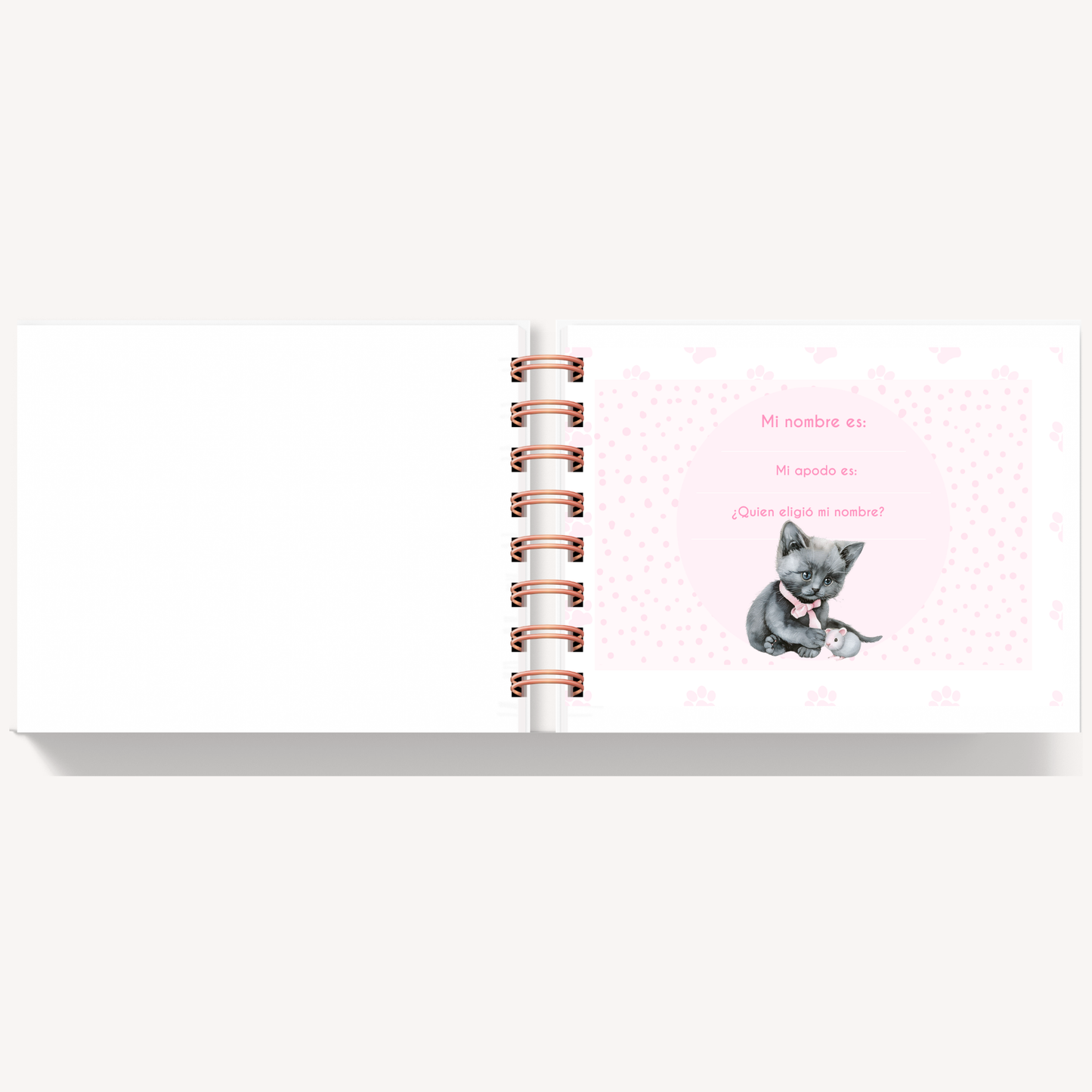 Álbum de Recuerdos de Mi Mascota Personalizado
