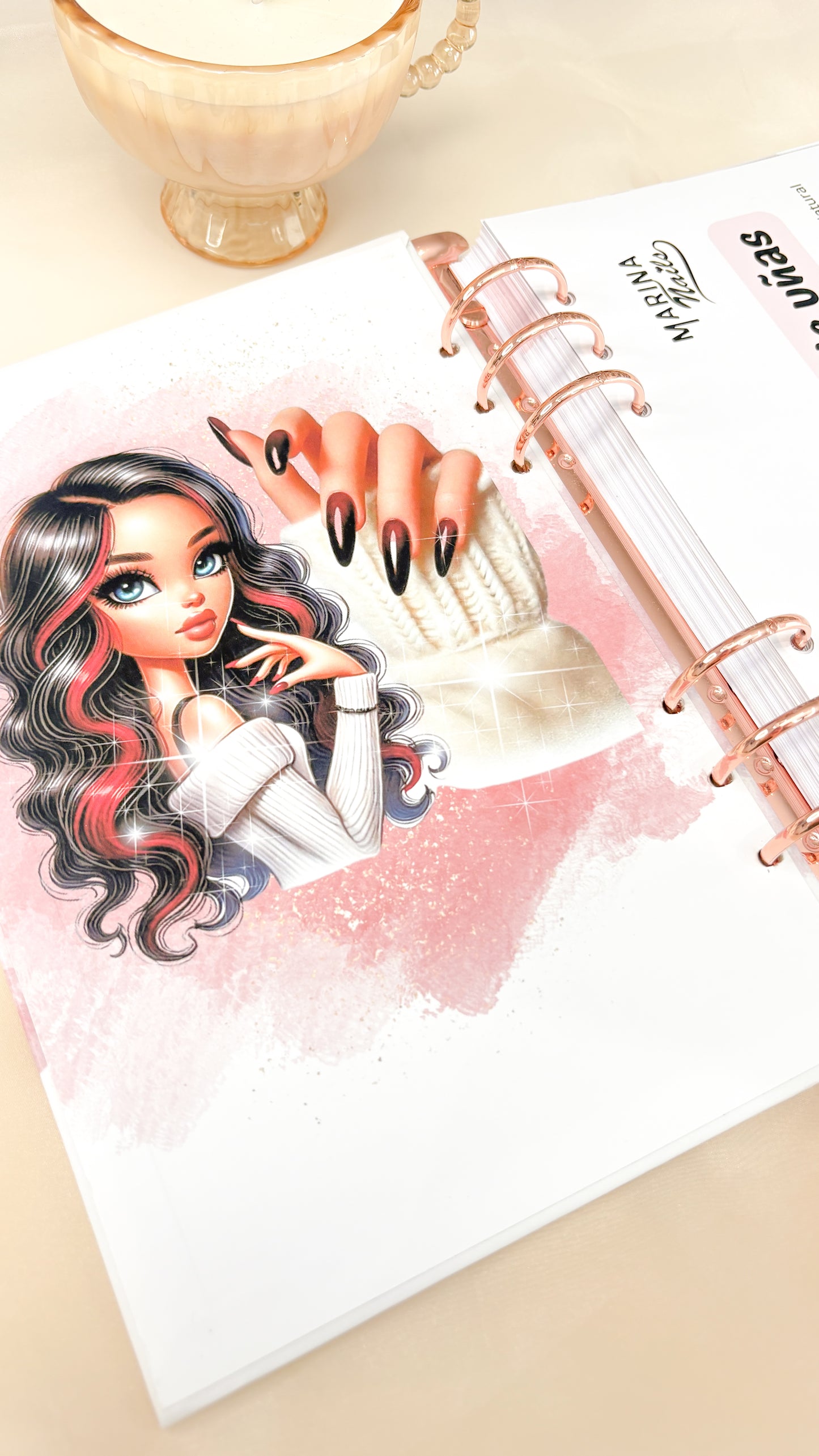 Planner Profesional para Manicuristas A5 | Personalizado y Artesanal
