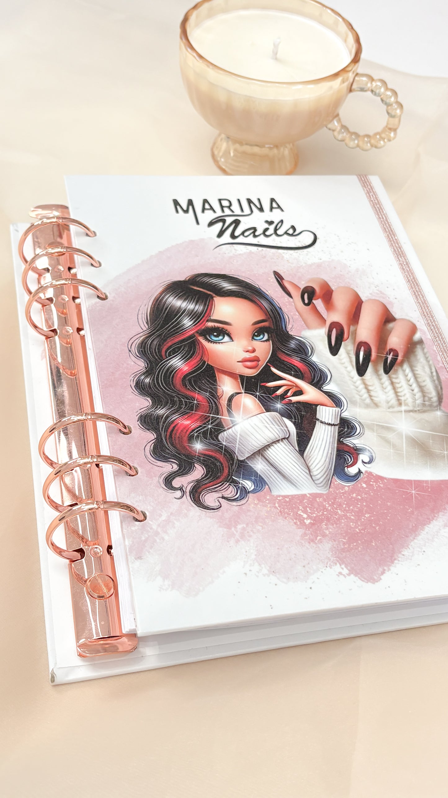 Planner Profesional para Manicuristas A5 | Personalizado y Artesanal