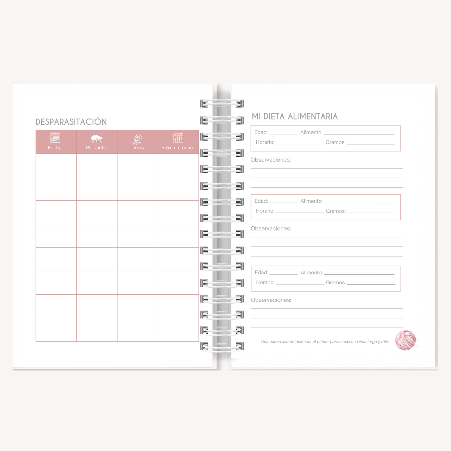 Agenda de Salud para Mascotas Personalizada