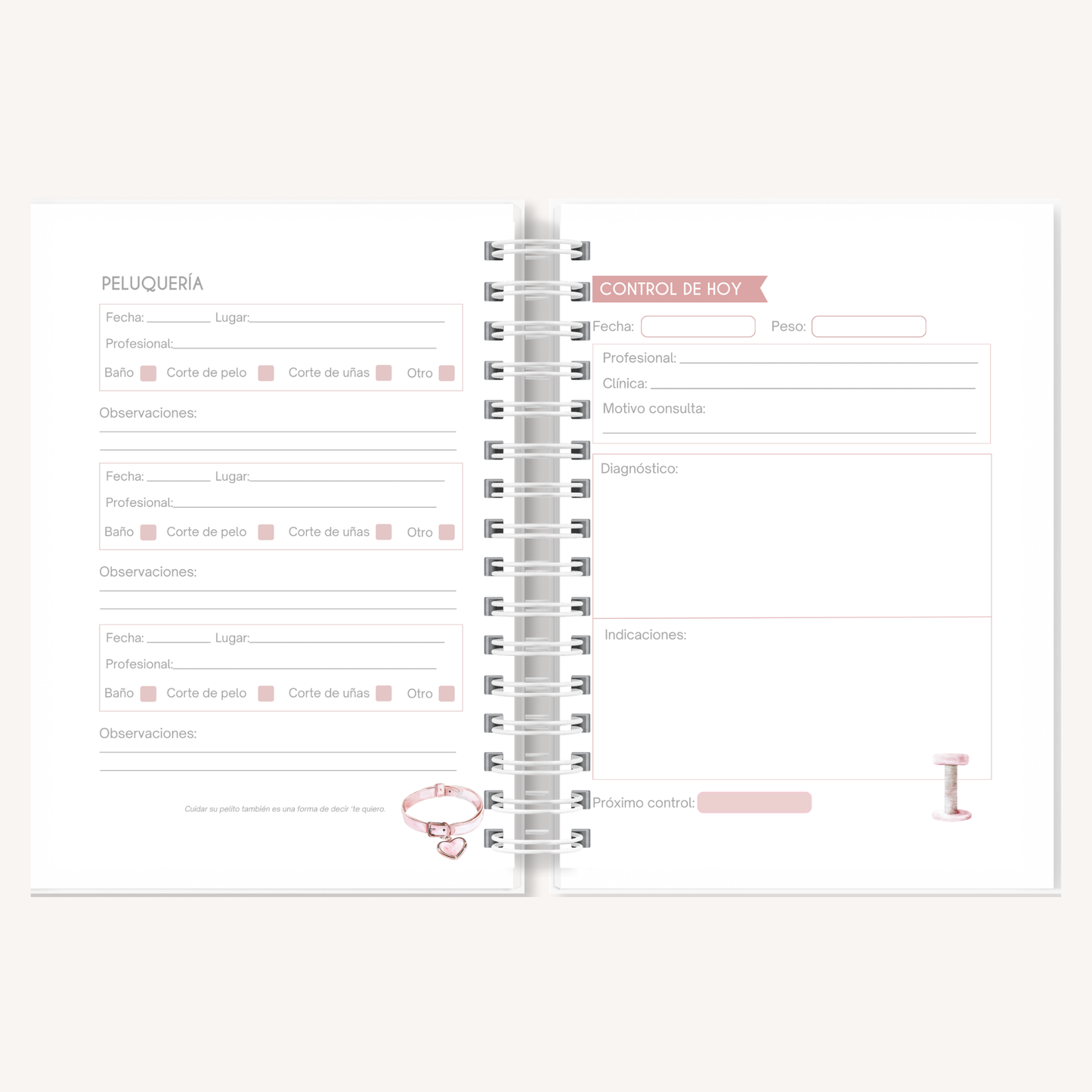 Agenda de Salud para Mascotas Personalizada